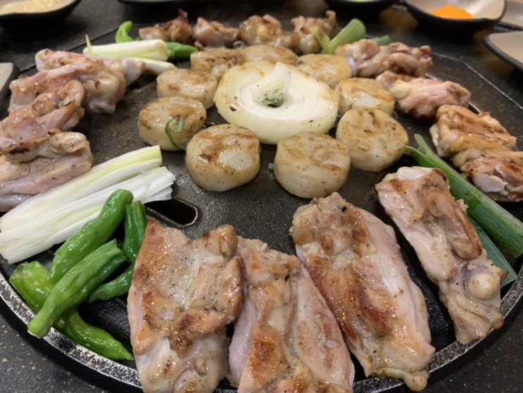  용인 보라동 한국 민속촌 근처 숯불 닭갈비 맛집 팔각도