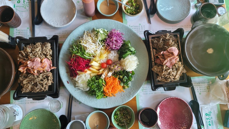  월남쌈 찐맛집 아초원 시흥점 정말 푸짐한 야채와 고기