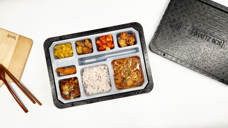  하츠박스 도시락 배달용기! 월도시락 단체도시락에 적합해요!