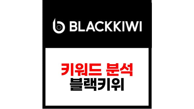  키워드 검색량 분석 필수 사이트 - 블랙키위, 블랙키위 사용 방법