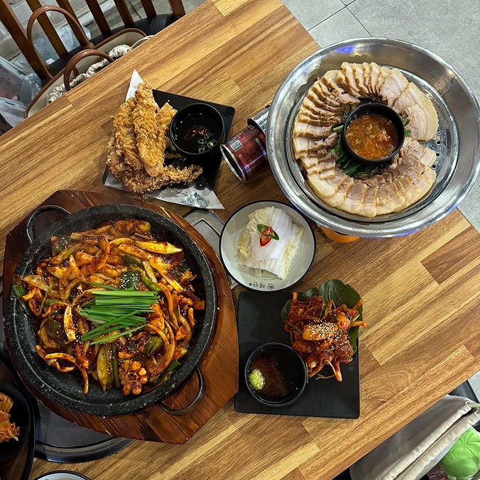  발산역 맛집 해탄 오징어 전문점 마곡 회식장소 단체석 가능