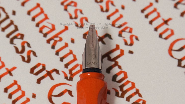  Conservatives vs. Progressives (G. K. Chesterton, Blackletter script, Lamy Safari 1.9 mm nib)