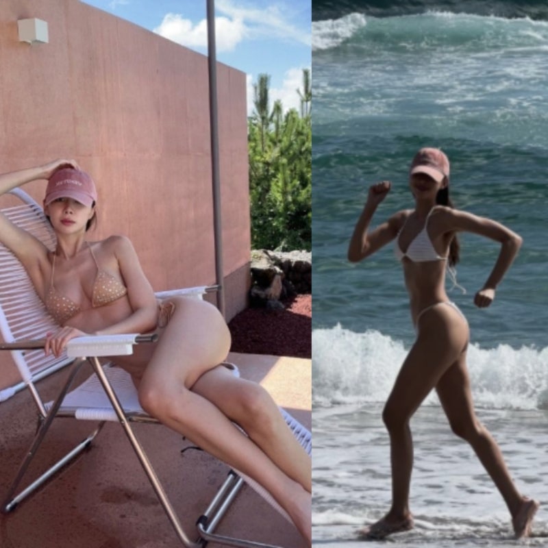 나뮤 37세 이유애린(누구) 우월한 유전자 비현실적 수영복 자태 몸매 175cm, 52kg '엄마가 미스코....
