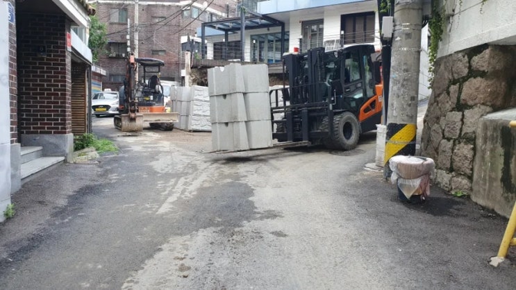 바로공사견적 포크레인덤프 축대 담장옹벽 식생 축조블럭... 