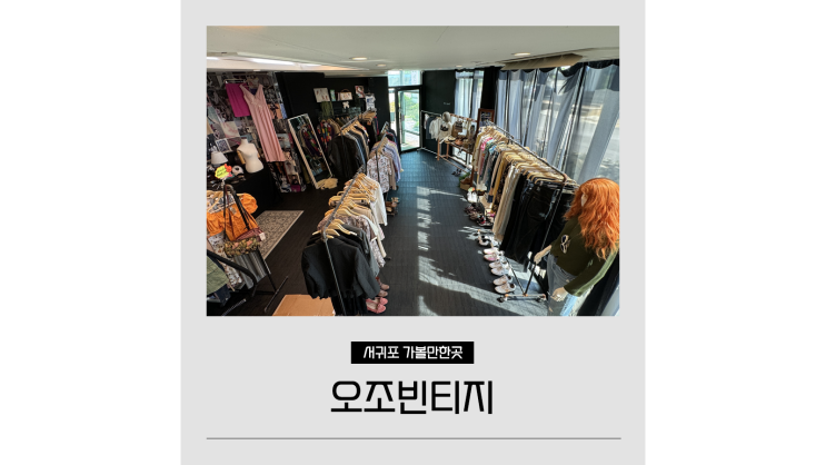 제주 빈티지샵 오조빈티지 옷가게 동쪽 가볼만한곳 서귀포 실내관광지 제주 빈티지샵 오조빈티지 옷가게 동쪽 가볼만한곳 서귀포 실내관광지