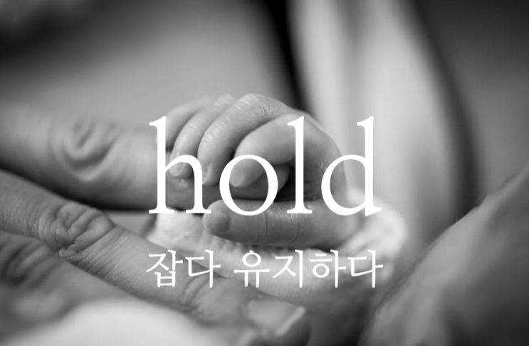  hold - 잡다, 유지하다 영어로