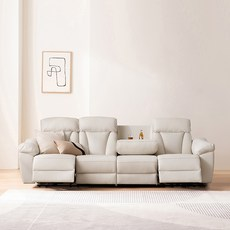아이보리 리클라이너 소파! 삼익가구 4인용 소파의 매력과 설치 후기