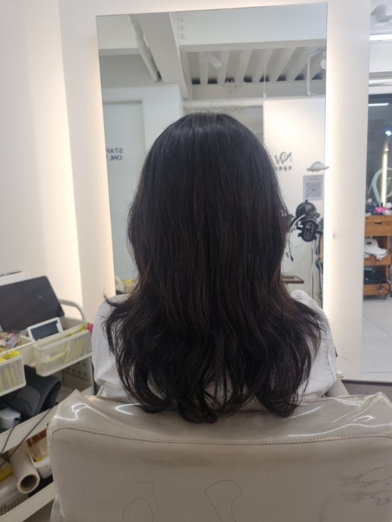  건대지금 헤어에서 도이원장님과 중단발 웨이브펌 성공하기