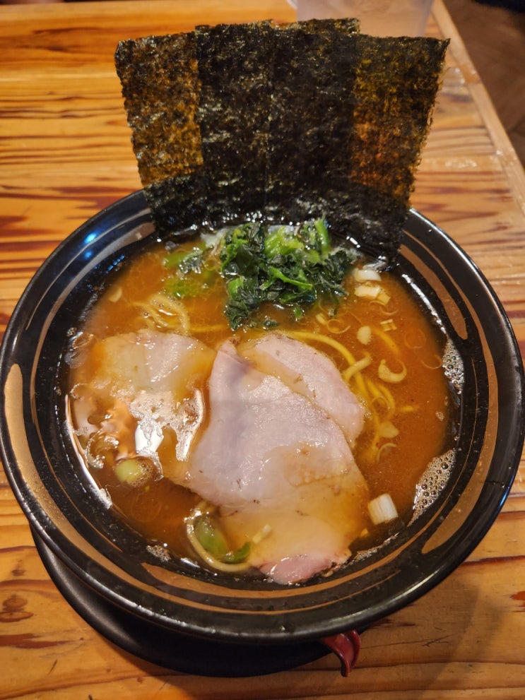  홍대 하쿠텐라멘 매운이에케라멘, 카라아게(닭튀김) 먹고옴