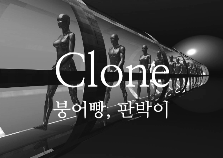  clone - 붕어빵, 판박이 영어로