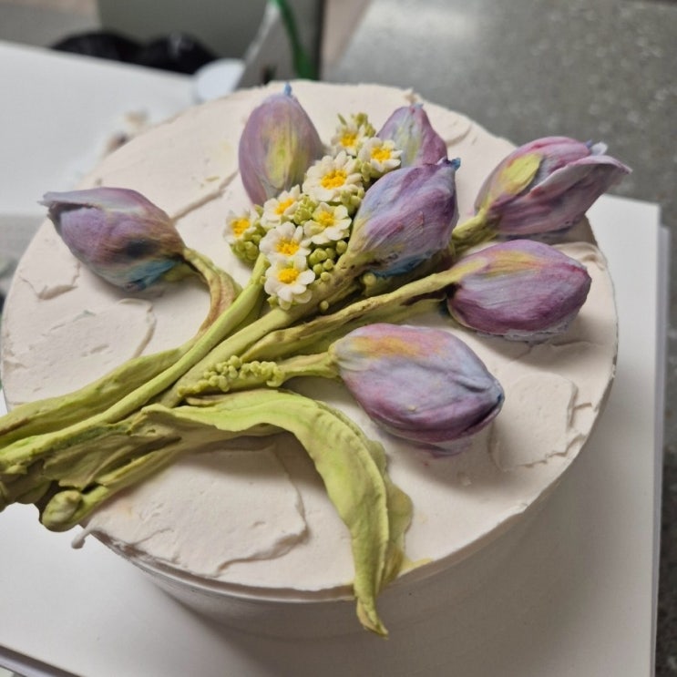  마산떡케이크 그날그꽃cake 부모님 생신 케이크 효도한 날