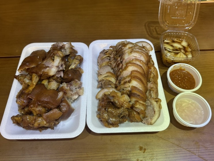  부평시장 족발 맛집 2~3인분 1팩이 단돈 1만원 미친가성비 만원족발