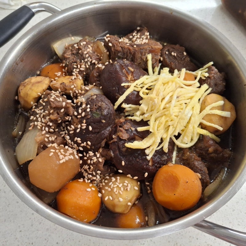 소갈비찜압력솥으로 만들기 호주산찜갈비 아롱사태 갈비찜레시피