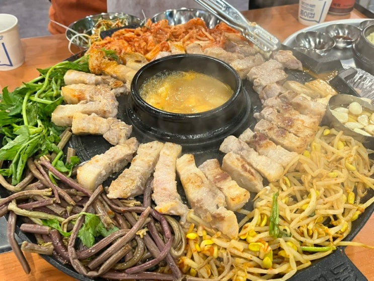  가성비 최고의 삼겹살 맛집, 효자동솥뚜껑 인천 도화점! 데이트 코스로도 딱!