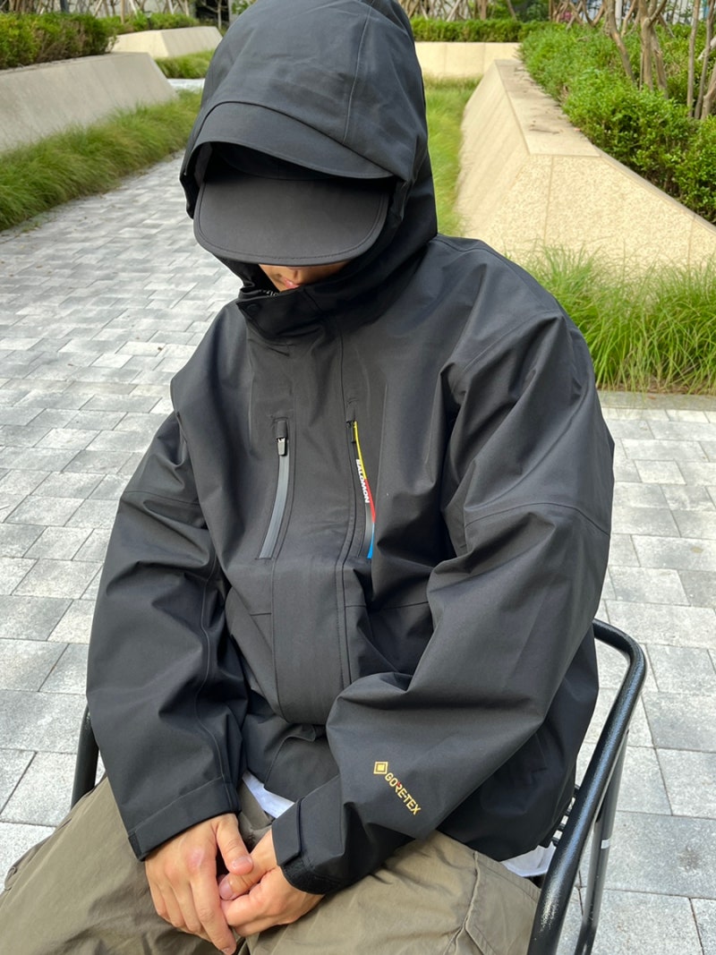 [리뷰/후기] 살로몬 고어텍스 자켓 블랙 - 살로몬 레이스플래그 GTX 3L 자켓