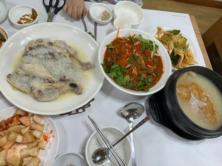  용인 가족 외식 추천 물레방아 누룽지 닭백숙 따뜻한 보양 한 끼 했어요 