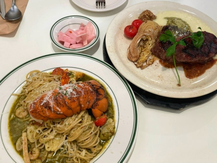  올림픽공원 맛집! 스테이크&파스타전문점 [미테이블]