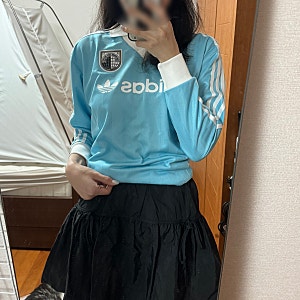 [패션] 아디다스 풋볼 롱슬리브 티셔츠 라이트아쿠아 후기 (아디다스IR9770 내돈내산)