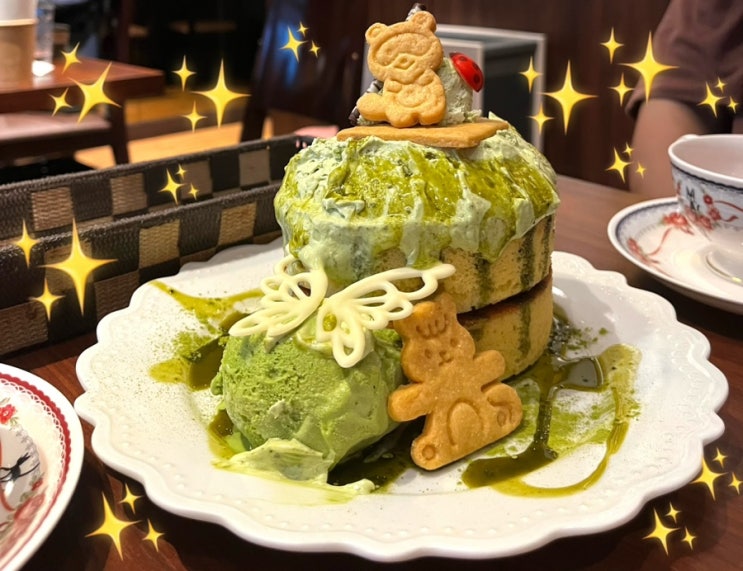 [도쿄 아키하바라 카페추천] 조용 깨끗 팬케이크 맛집️ 일반카페(메이드x) 프라잉 스콧츠맨 영어메뉴판