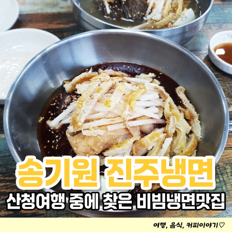  산청 신안면사무소 맛집 송기원진주냉면 줄서서 먹는집