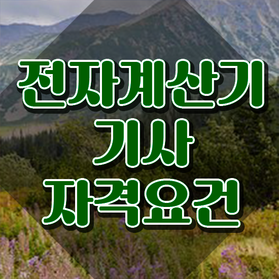  전자계산기기사합격률 전자계산기기사 취득자격 독학으로 간단하게 끝낸 과정