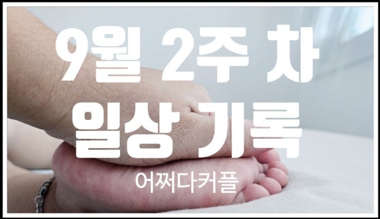  9월 2주차 평소와 같은 듯 달랐던 9월의 육아 일상 기록