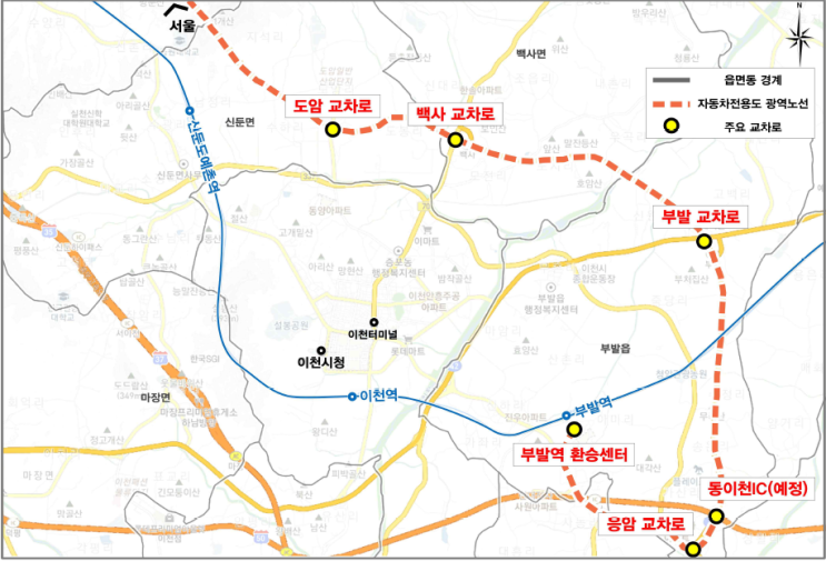  이천시, 부발-잠실 광역버스 노선 신설 건의 및 G2100, 3401 버스 증차 및 시간표 변경