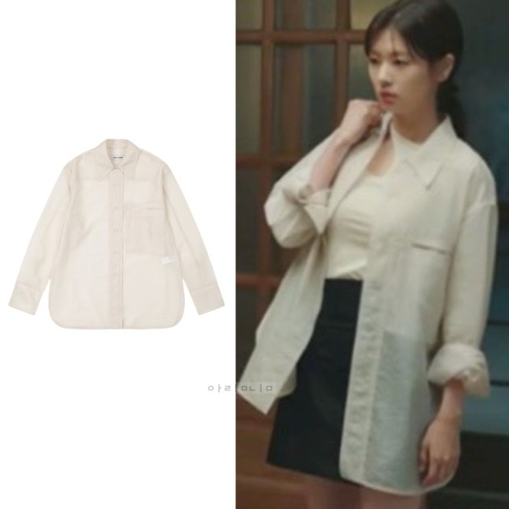 로우클래식 시스루 롱셔츠 | 정소민