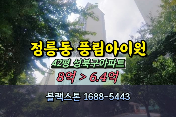  정릉풍림아이원 경매 42평 성북구아파트