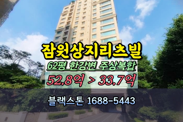 잠원동 상지리츠빌카일룸 경매 럭셔리아파트 60평대