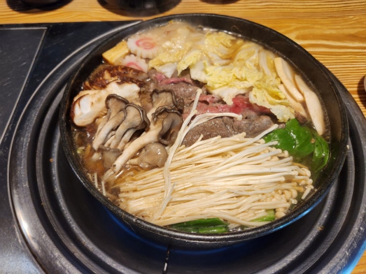  스키야키 면목동 면목역 맛집 나베정