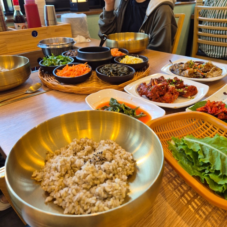  청주 명암저수지 맛집 꽃게주는 보리밥 가성비