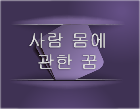 사람 몸에 관한 꿈