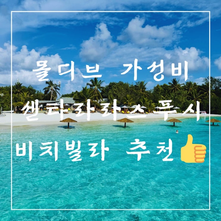   몰디브 여행 | 가성비 최고인 몰디브 센타라라스푸시 비치빌라