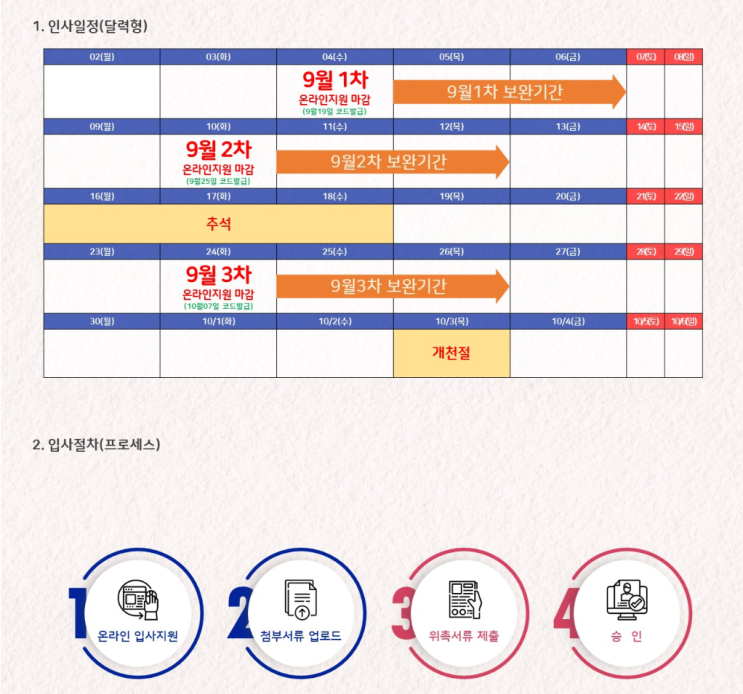  더블유에셋 9월 입사일정(코드 최대한 빨리 받기)