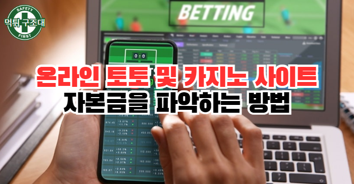 온라인 토토 및 카지노 사이트 자본금 파악하는 방법은?