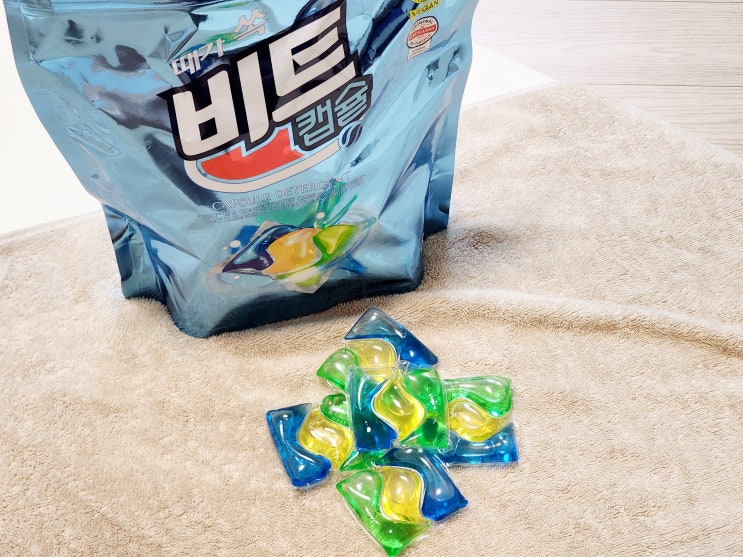  쉽고 강력한 세탁의 비결 때가쏙비트 캡슐세제