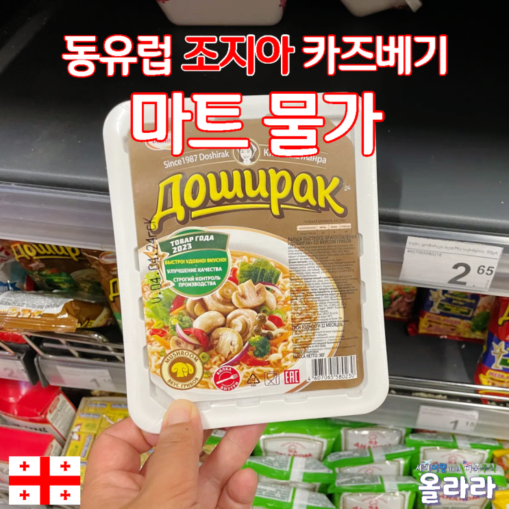  동유럽 조지아 스테판츠민다 카즈베기 마트 물가