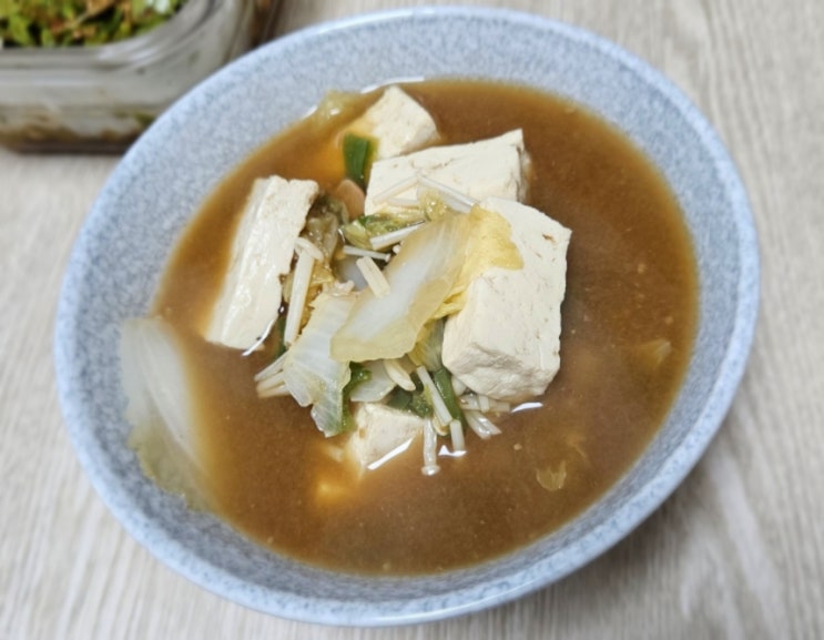  휘뚜루마뚜루 먹기 좋은 배추 된장국, 쉬운 집밥 요리 만들기(easy cook)