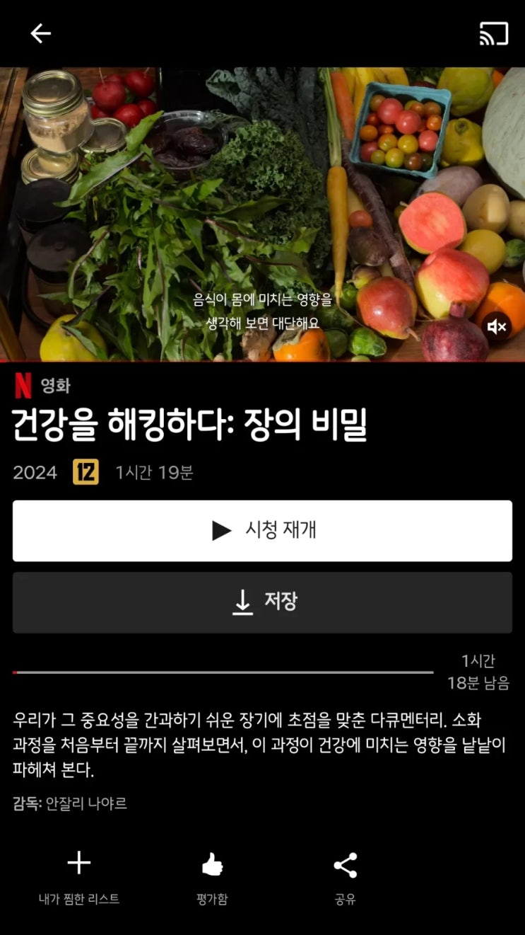  넷플릭스 건강 관련 다큐멘터리 영화 추천 / 건강을 해킹하다: 장의 비밀, 포이즌: 당신의 식탁이 위험하다, 음식이 나를 만든다: 쌍둥이 실험 / 채소를 많이 먹읍시다!