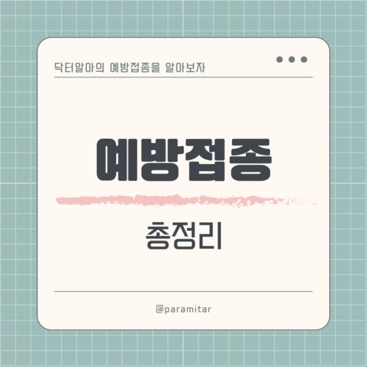  성인 예방접종, 백신(vaccination) 접종 대상 및 시기 (2)