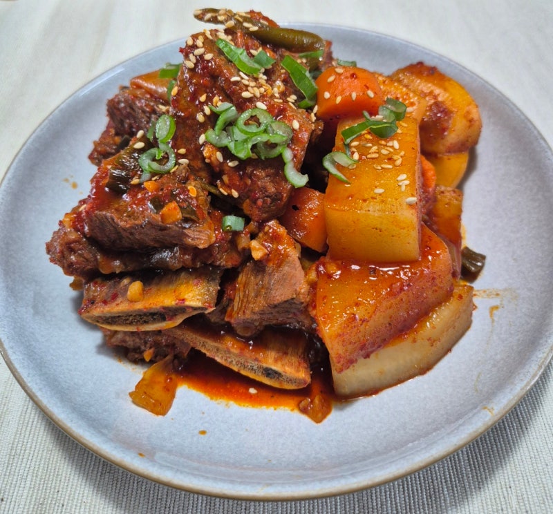 매운 소갈비찜 만들기 LA갈비찜 양념 재우기 백종원 레시피 갈비찜 트레이더스 소갈비