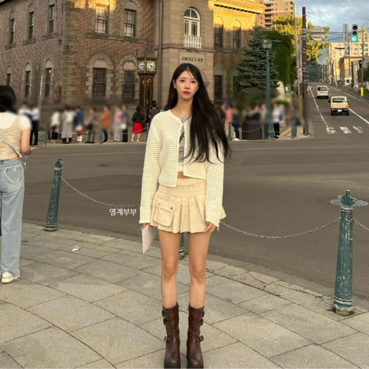  미주 일본여행 가을감성 느껴지는 패션 스타일