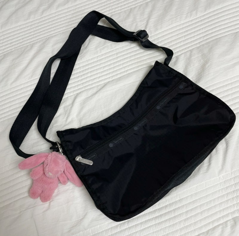 LeSportsac 레스포삭 리사이클드 블랙 클래식 호보백[7520.R086]내 돈 내 산 언박싱 리뷰