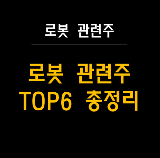  로봇 산업의 미래: 로봇 관련주 TOP6