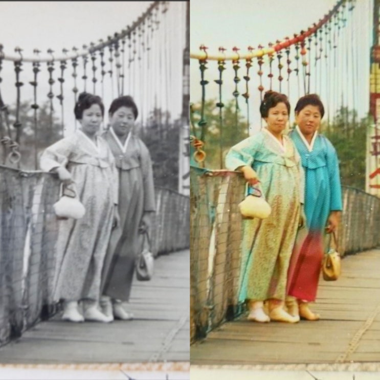  5초 만에 흑백사진을 컬러사진으로 변환하기