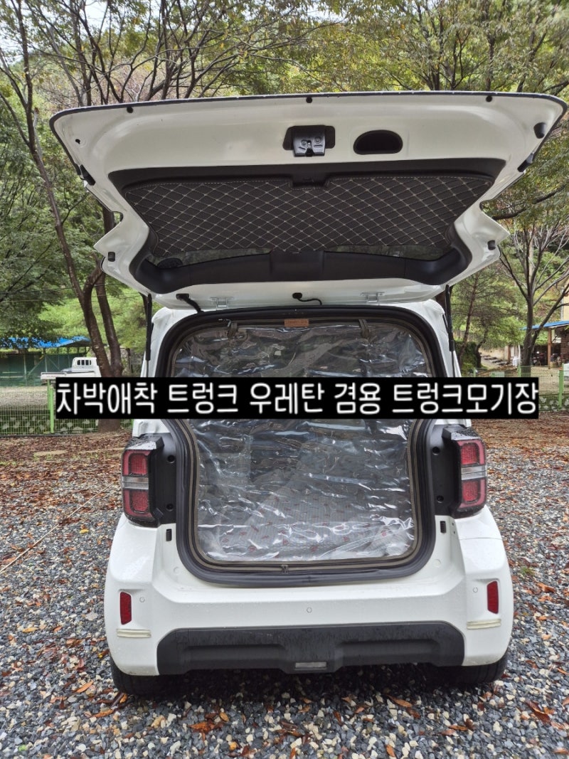 레이차박할때 편리한 차박애착 트렁크 모기장 겸용 트렁크 우레탄