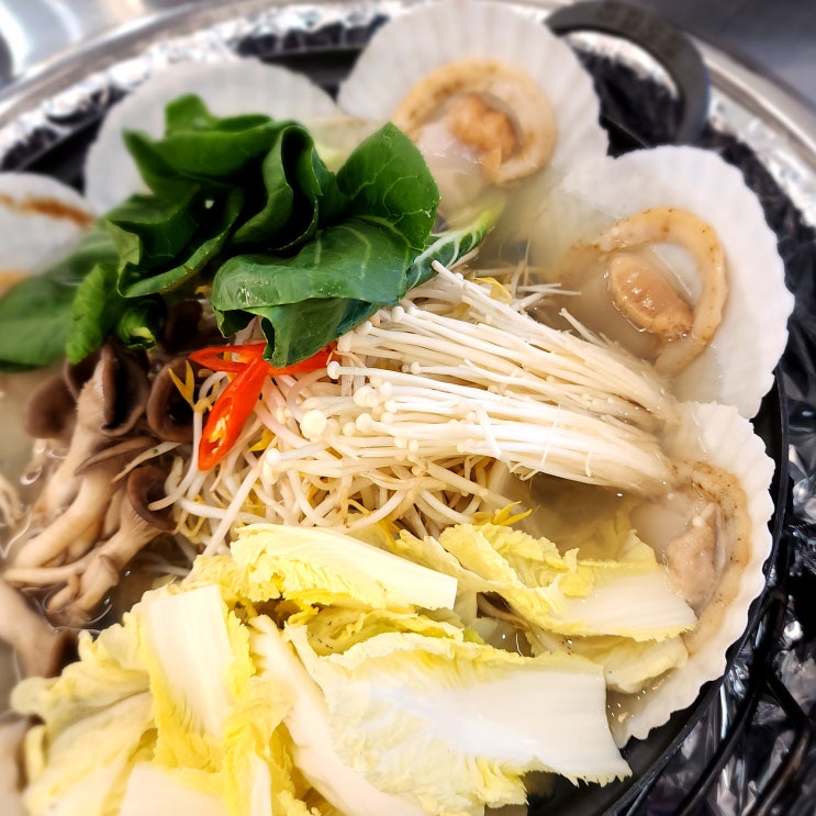 영종도 구읍뱃터 맛집 조개전골 샤브 끝내준 영종조개시장