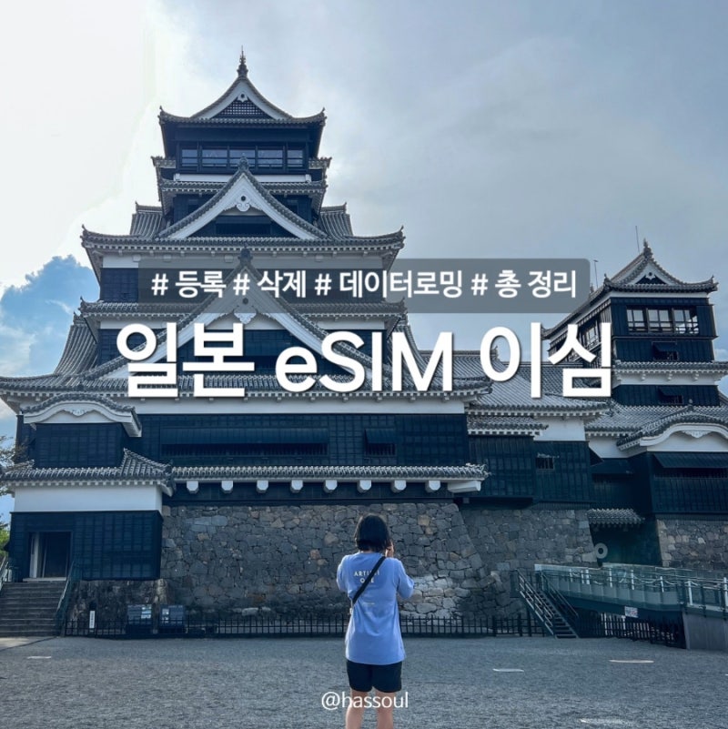 일본 로밍도깨비 이심 사용법 데이터로밍 귀국 후 삭제 정리