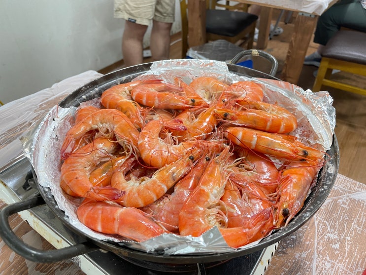 경기도 화성 제부도 대하구이 맛집 수성2호왕새우소금구이 내돈내산 후기 (+ 연휴 웨이팅)
